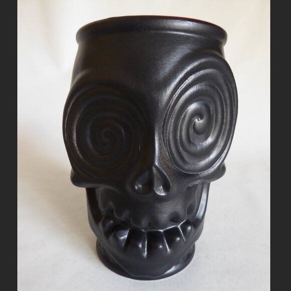 NEW 2016 LE 250 VORTEX HIP-MO-TIZER BLACK SKULL CERAMIC TIKI MUG - Picture 1 of 12